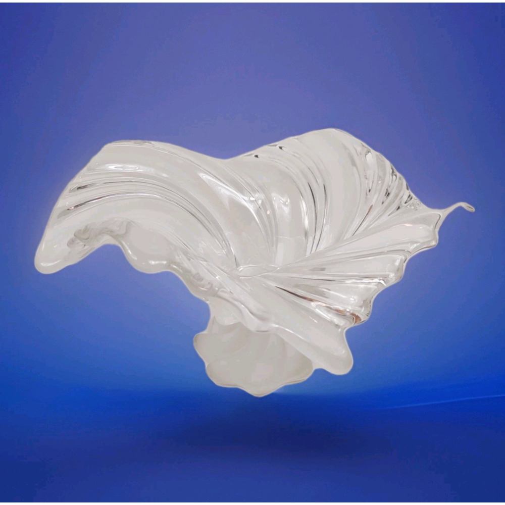 Mikasa Of Germany Belle Epoque Swirl Frosted Glass Pedestal Centerpiece Bowl 12 - Picture 4 of 10